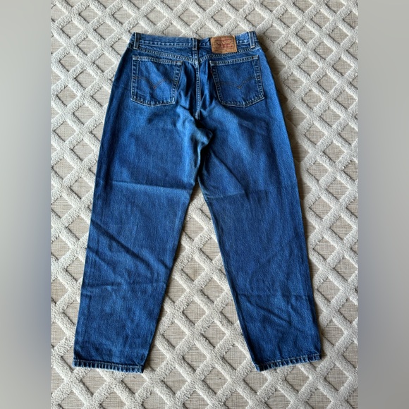 Vintage 90’s Levi’s 560 Loose Fit Straight Leg Blue Denim Jeans Size 14 MIS S - Picture 3 of 16